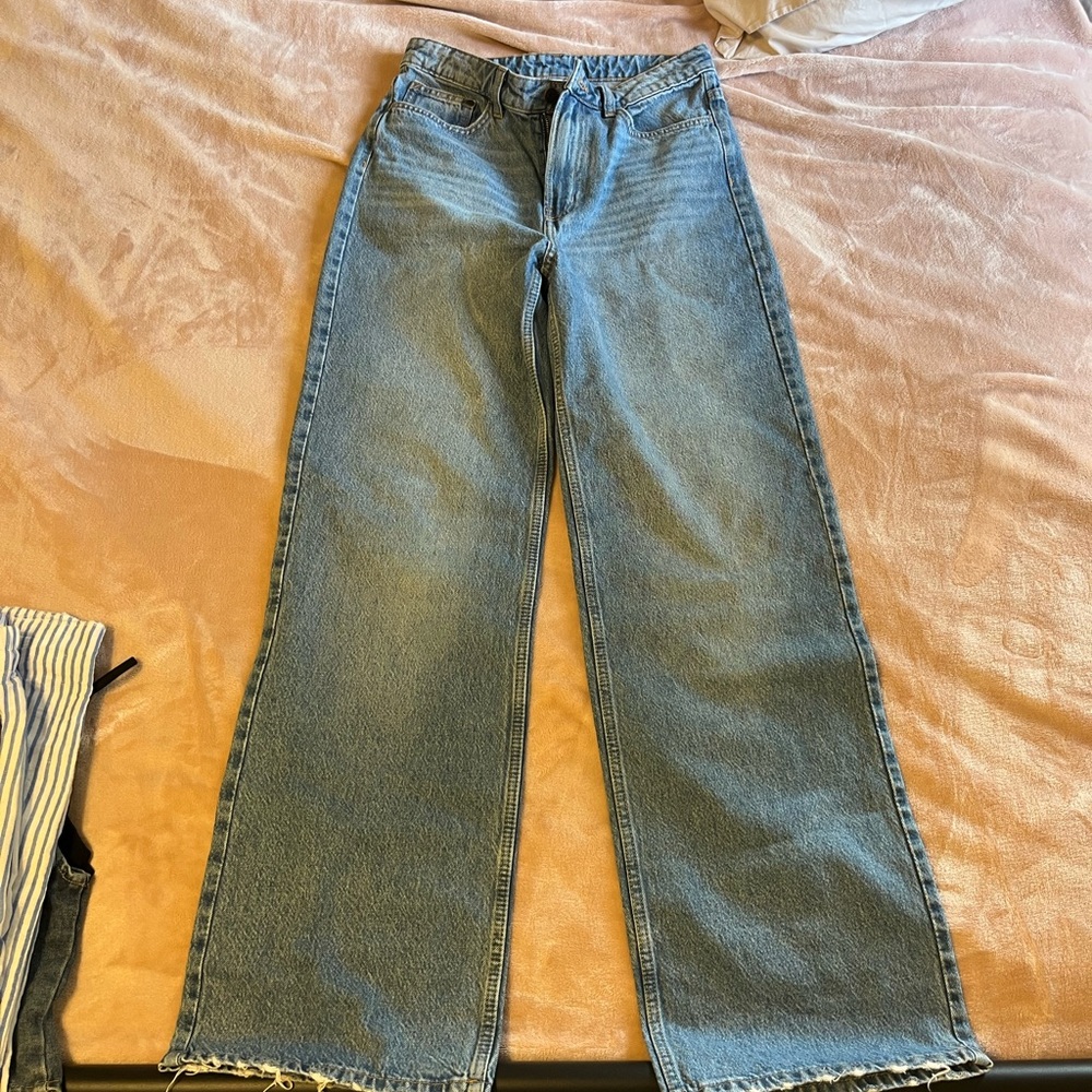 H&M Blue Flare & Wide Leg Jeans